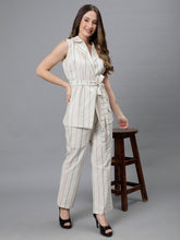 Nougat blazer sleeveless