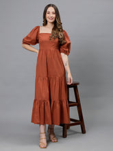 Enchante terra dress - Brown