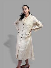 Handwoven silk dress - Off white