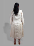 Handwoven silk dress - Off white