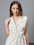 Nougat blazer sleeveless