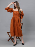 Offshoulder hangout dress