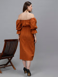 Offshoulder hangout dress