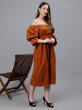 Offshoulder hangout dress