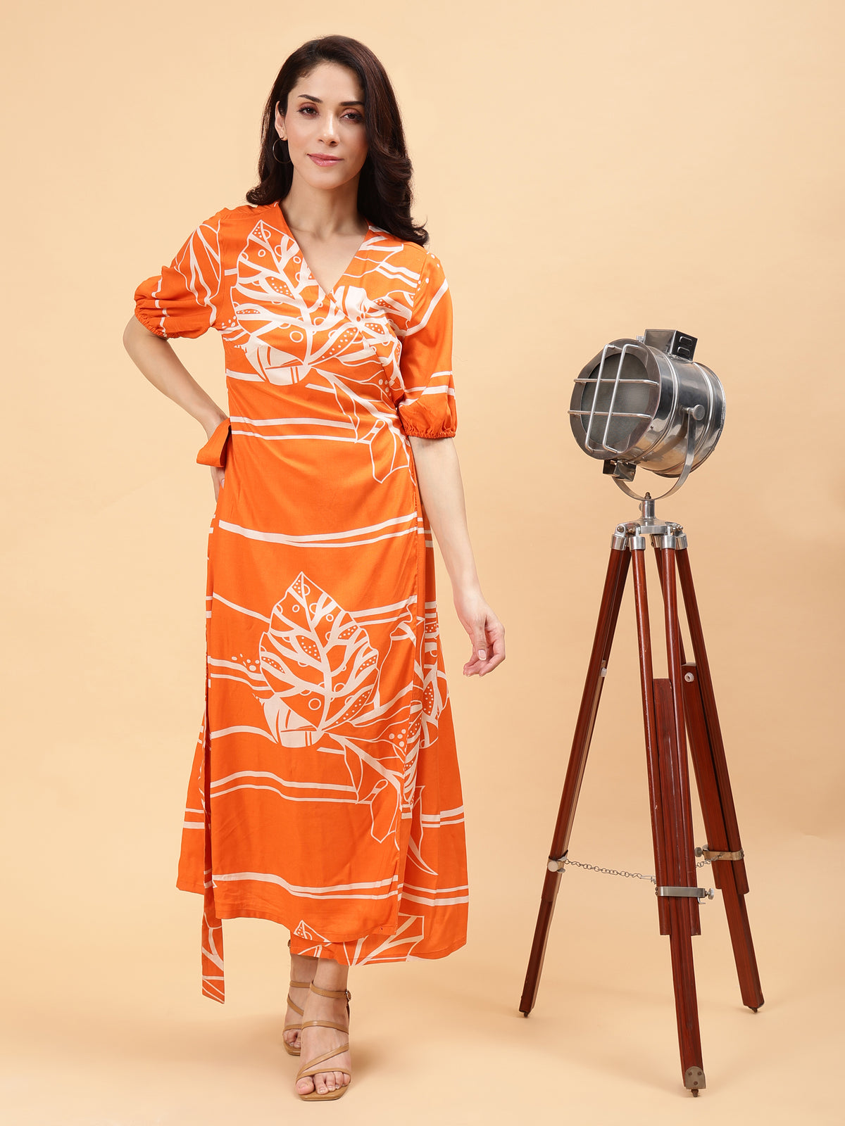 Refreshing wrap dress