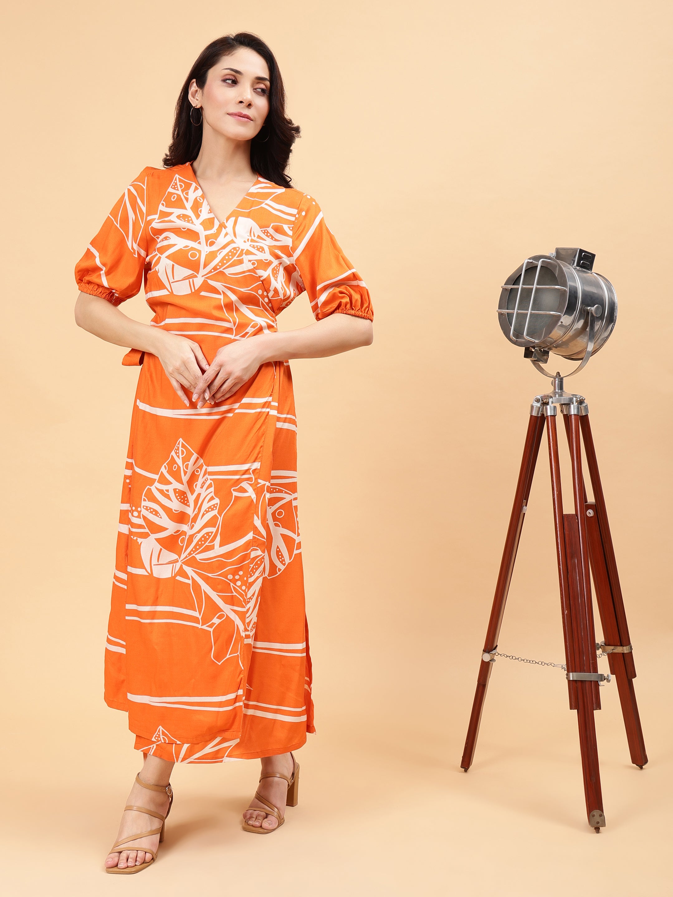 Refreshing wrap dress