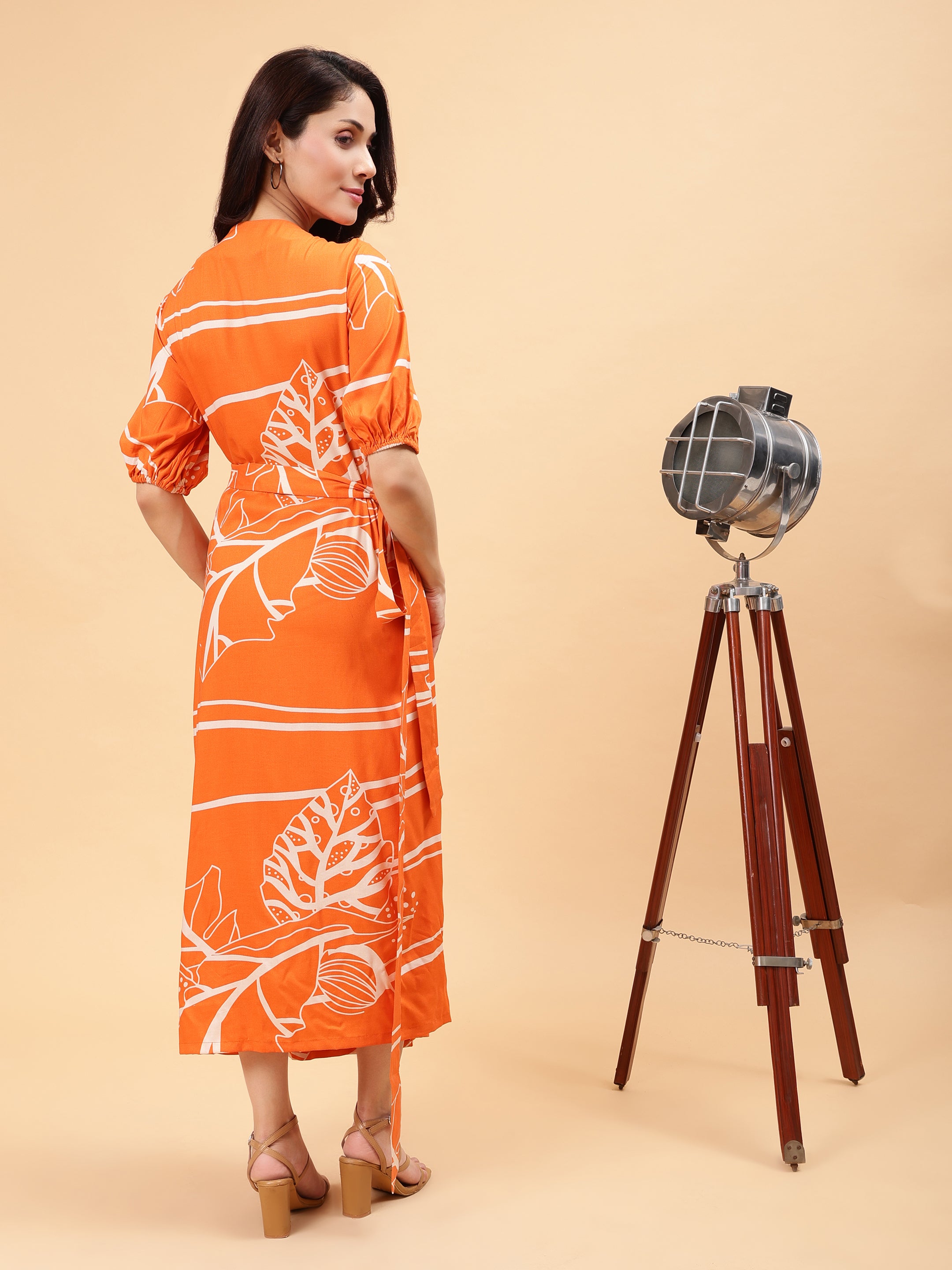 Refreshing wrap dress